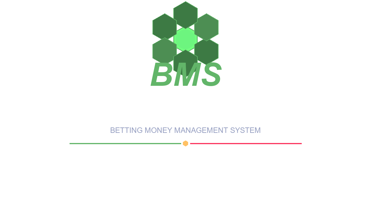 BMS STELLINA — Betting Money Management System